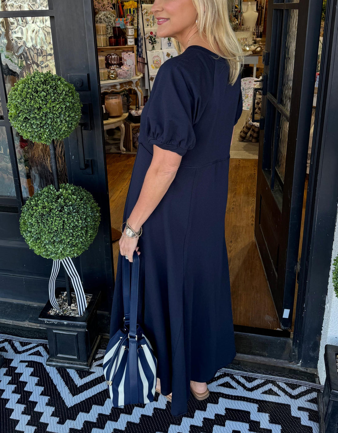 Livia | Elegantes Maxikleid Sommer mit Puffärmeln 1