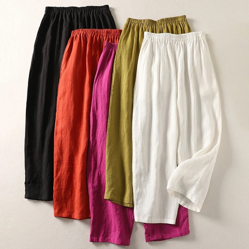 Livia | Fließende Weite Stoffhose Damen für Elegante Looks 6