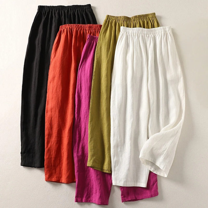 Livia | Fließende Weite Stoffhose Damen für Elegante Looks 6