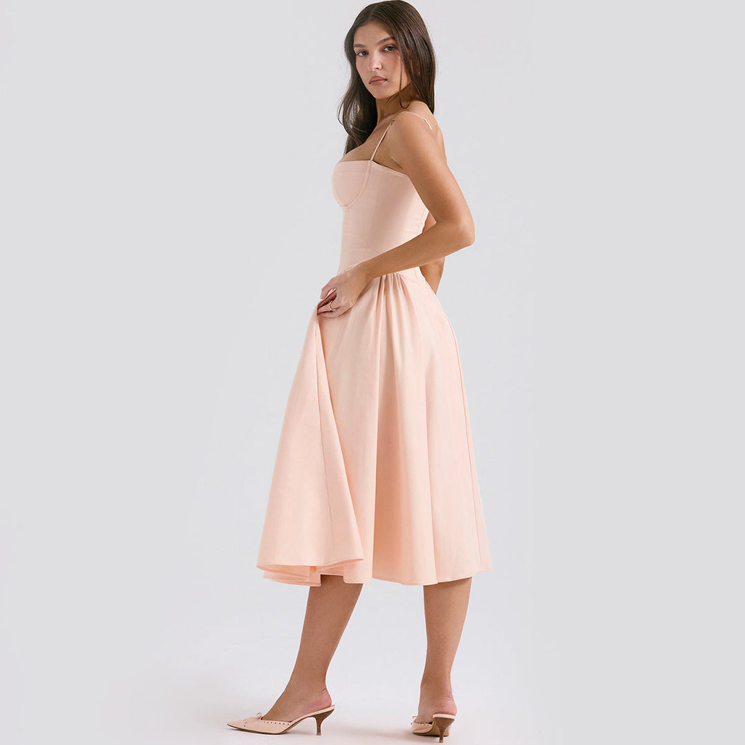 Claudia | Bequemes und vielseitiges Sommer-Midi-Kleid