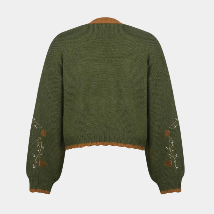Liza - Modische Strickjacke mit langen Ärmeln für Frauen