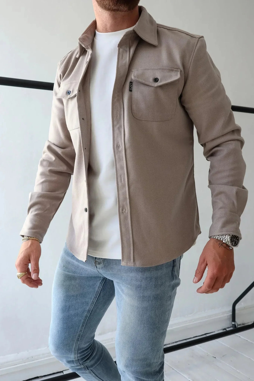 Karl – Men's Lightweight Overshirt Jacket - Image 3