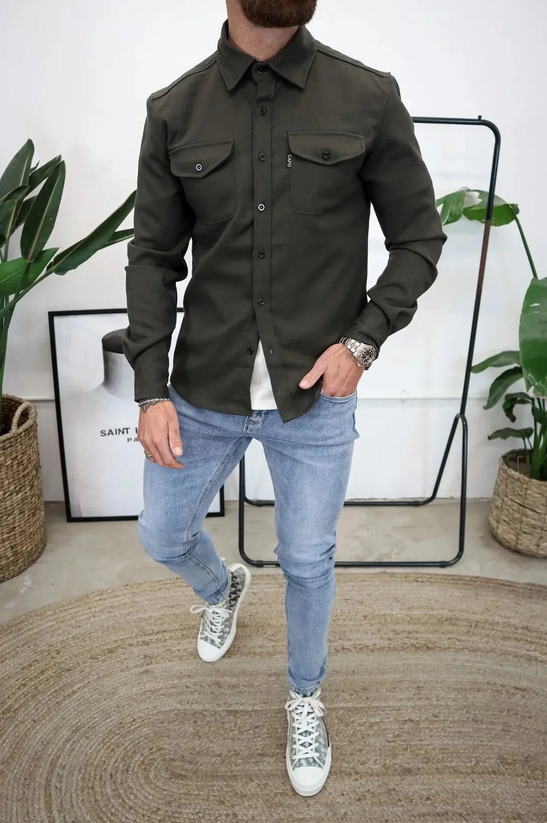 Karl – Men's Lightweight Overshirt Jacket - Image 5