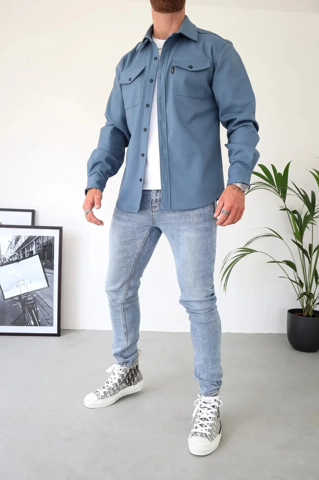 Karl – Men's Lightweight Overshirt Jacket - Image 1
