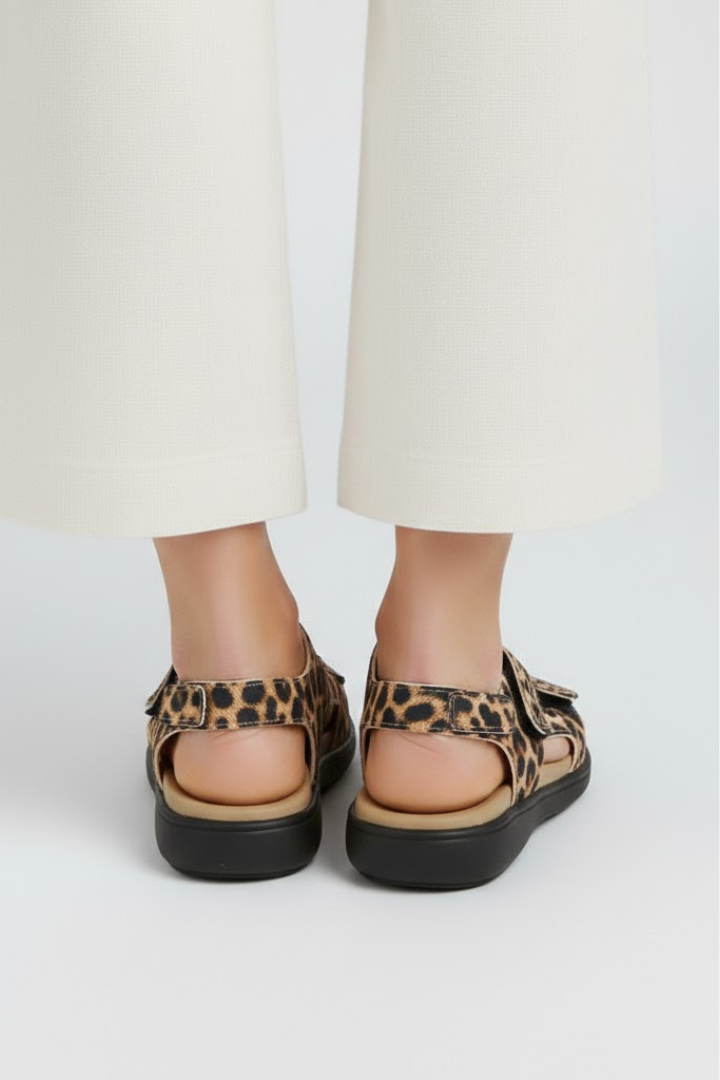 Andrea | Damen-Sandalen mit Absatz und mehreren Riemen im Zehenbereich