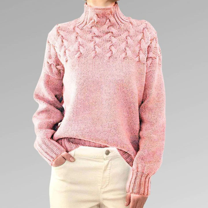 Lozenda - Bequemer Pullover mit Rollkragen