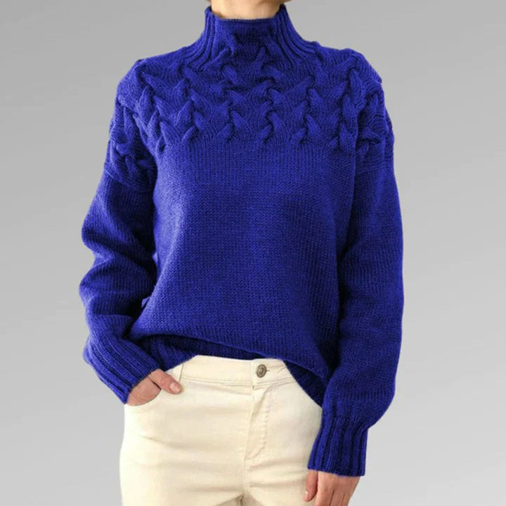 Lozenda - Bequemer Pullover mit Rollkragen
