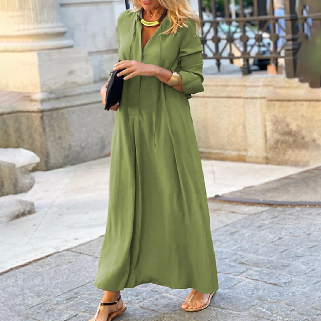 Lozenda - Bequemes locker sitzendes maxikleid