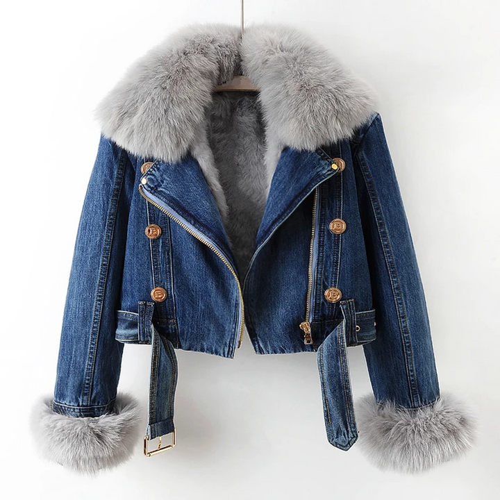 Lozenda - Edgy Denim Jacke