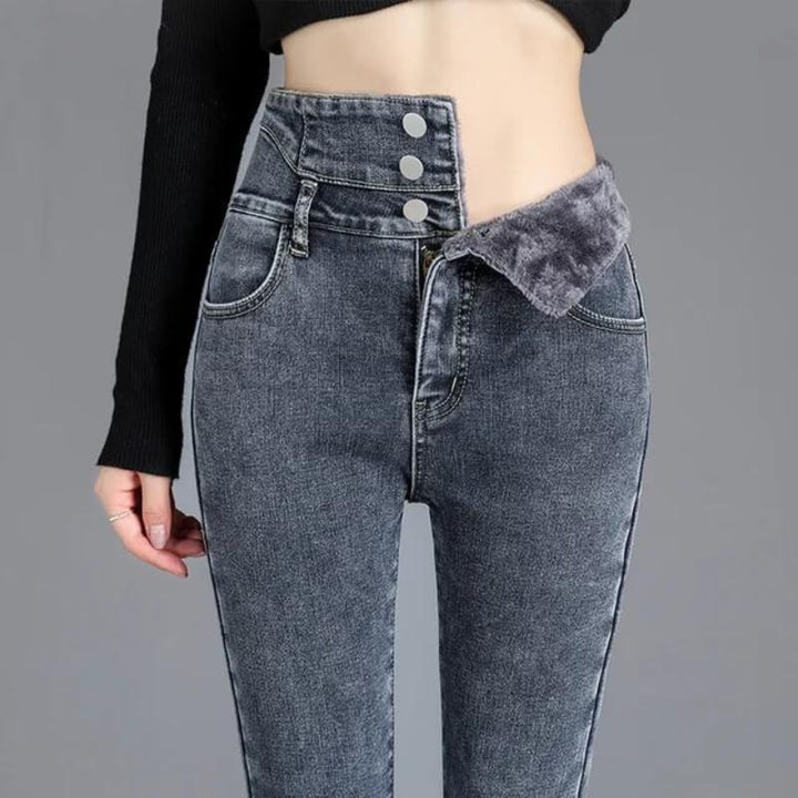 Lozenda - Fleece-Skinny-Jeans