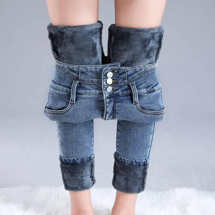 Lozenda - Fleece-Skinny-Jeans