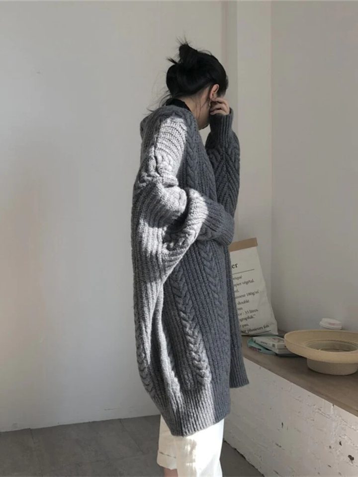 Lozenda - Gemütliche Bequeme Strickjacke