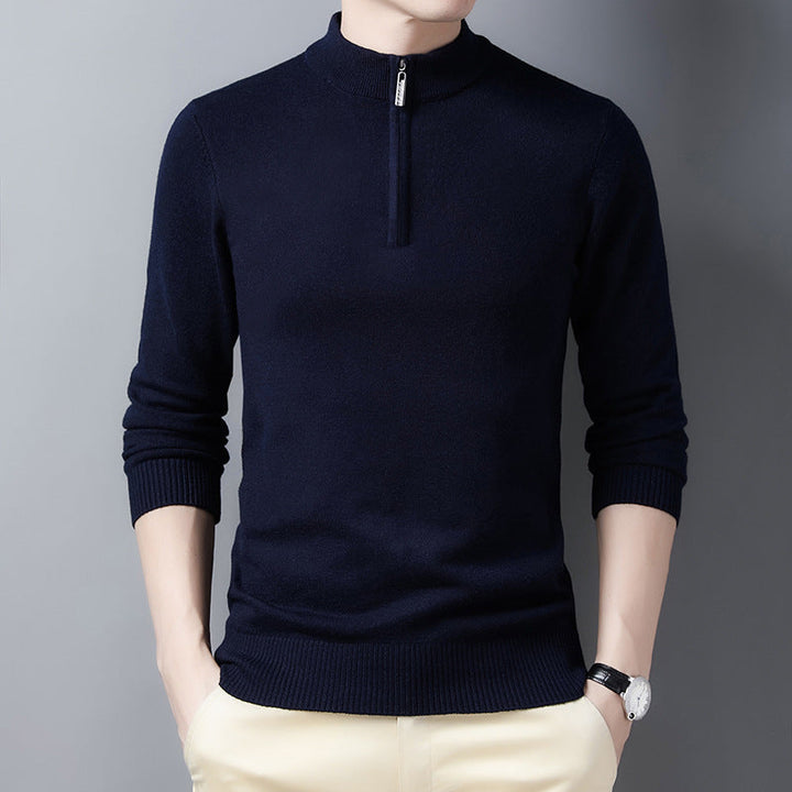 Lozenda - Herren halbzip pullover mit reißverschluss