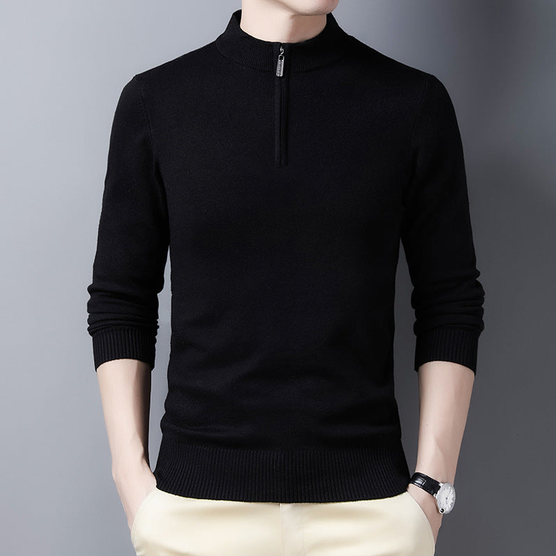 Lozenda - Herren halbzip pullover mit reißverschluss