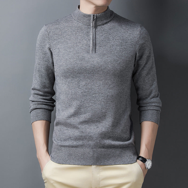 Lozenda - Herren halbzip pullover mit reißverschluss