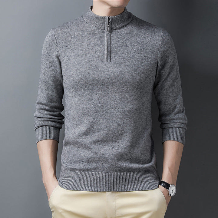 Lozenda - Herren halbzip pullover mit reißverschluss