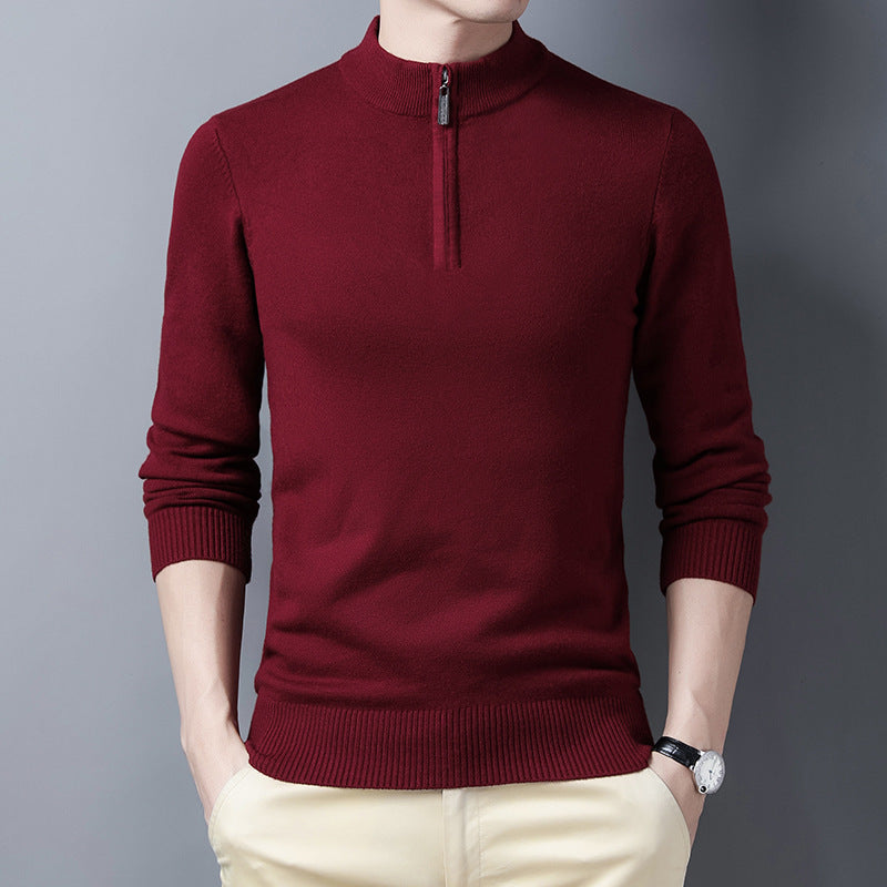 Lozenda - Herren halbzip pullover mit reißverschluss