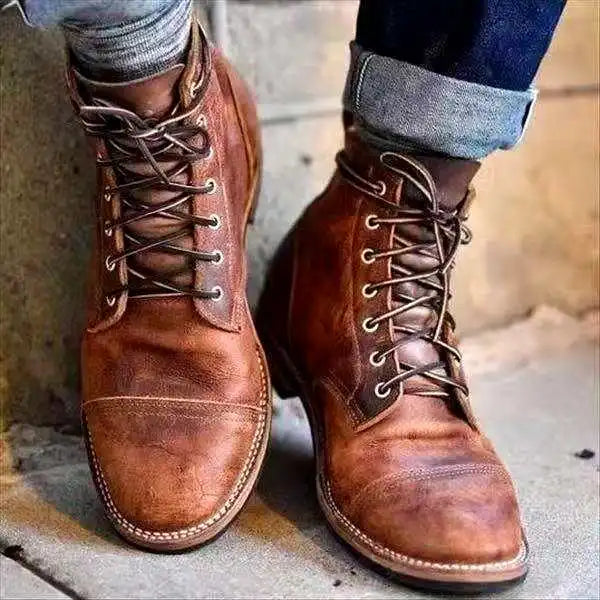 Lozenda - Hohe Stiefeletten aus Leder für Herren