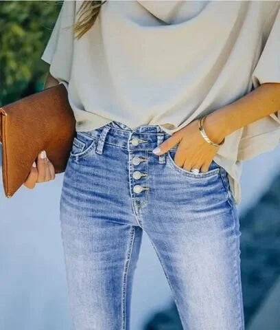 Lozenda - Jeanshose mit hoher Taille