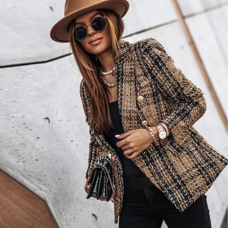 Lozenda - Luxuriöser karierter Blazer