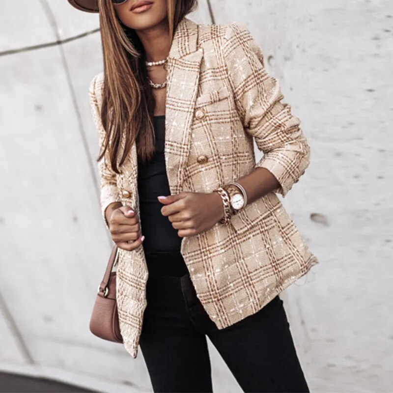 Lozenda - Luxuriöser karierter Blazer