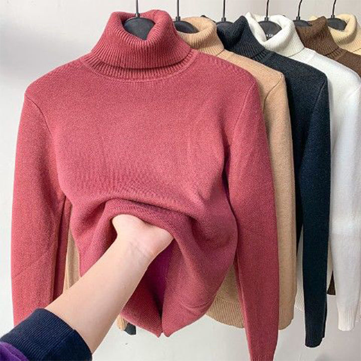 Lozenda - Maxi-Komfortpullover mit Rollkragen