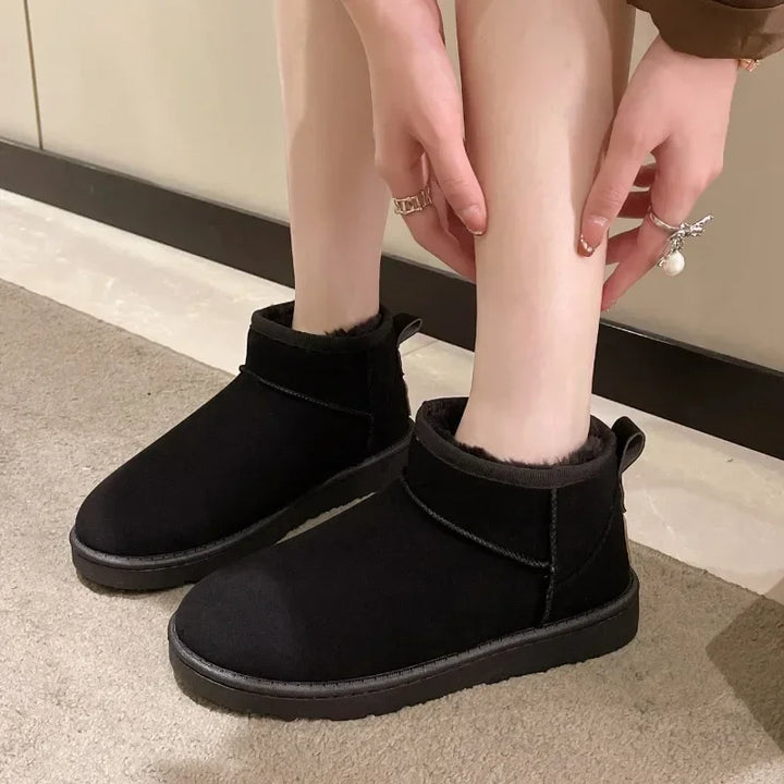 Lozenda - Stylische Stiefelette mit Fellfutter für Damen