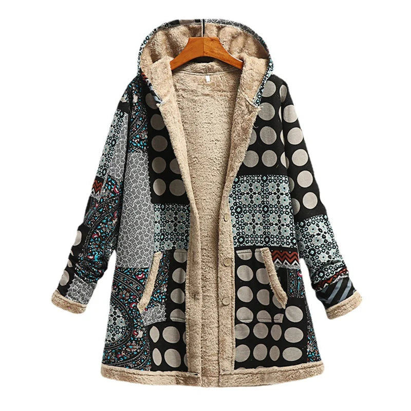 Lozenda - Vintage-Kapuzenjacke