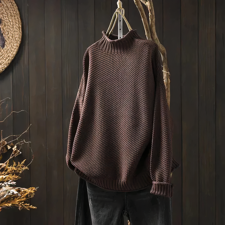 Lozenda - Vintage Rollkragen Pullover