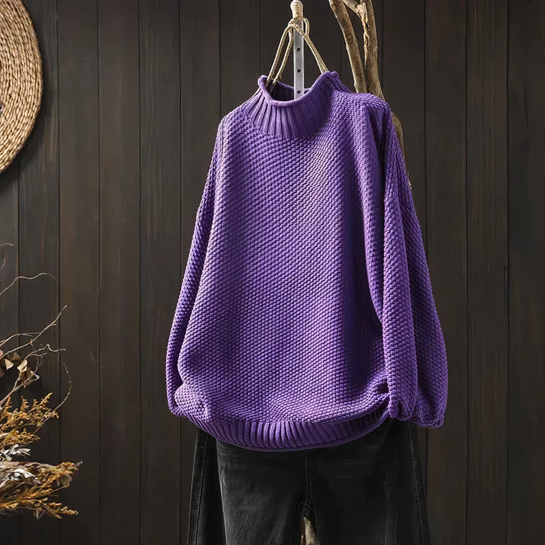 Lozenda - Vintage Rollkragen Pullover
