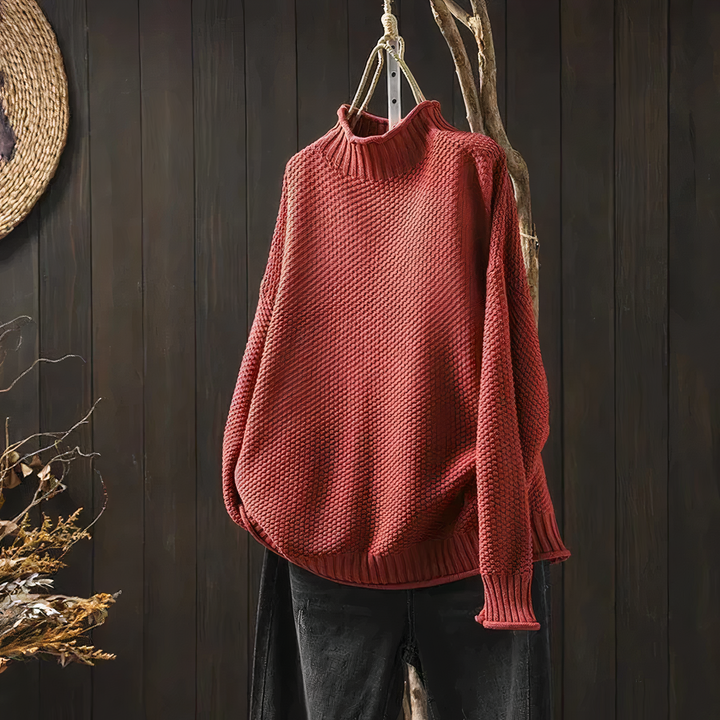 Lozenda - Vintage Rollkragen Pullover