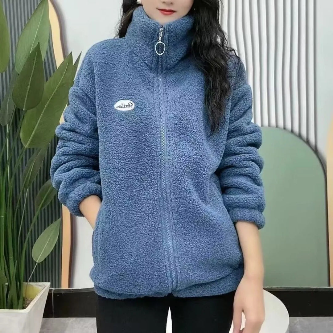Lozenda - Warme Winter-Fleecejacke für Damen