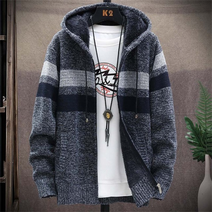 Lozenda - Warmer Kapuzenpullover für Herren