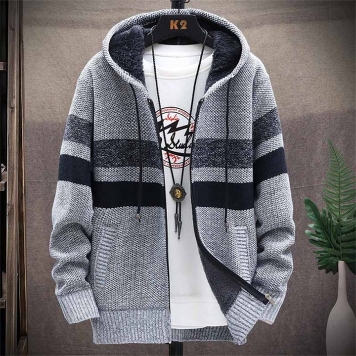 Lozenda - Warmer Kapuzenpullover für Herren