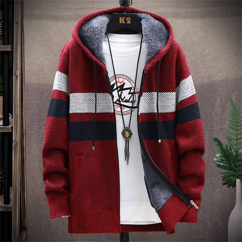 Lozenda - Warmer Kapuzenpullover für Herren