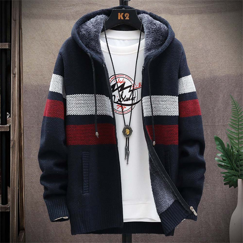 Lozenda - Warmer Kapuzenpullover für Herren