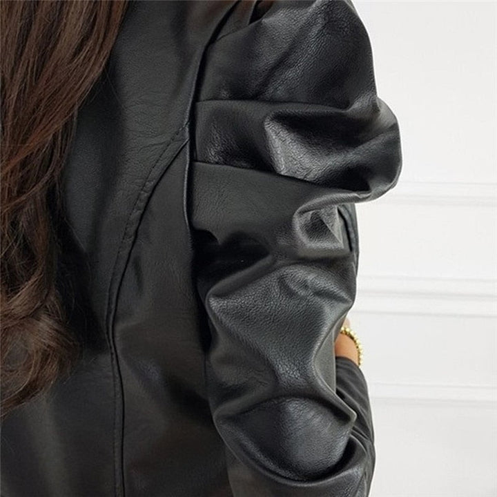 Lozenda - trendige Damenjacke aus Kunstleder