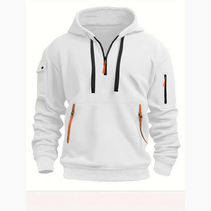 Luca | Hoodie Damen – Bequem, Atmungsaktiv & Modern mit Halbem Reißverschluss 1
