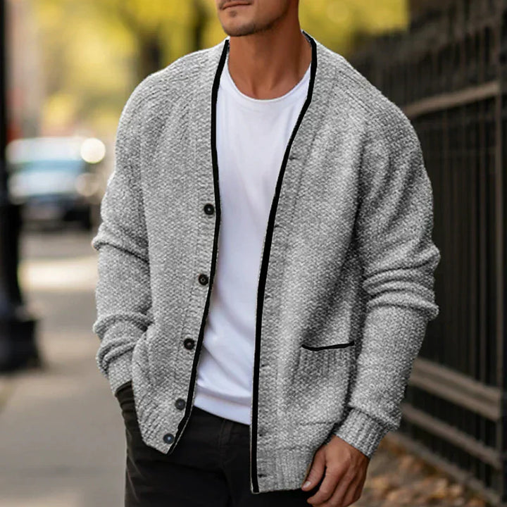 Luis - Hübsche und trendige Strickjacke für Männer