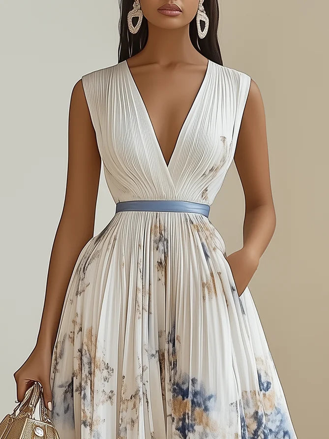 Luna Belle | Elegantes Wickeldesign Frühlingskleid Damen 1