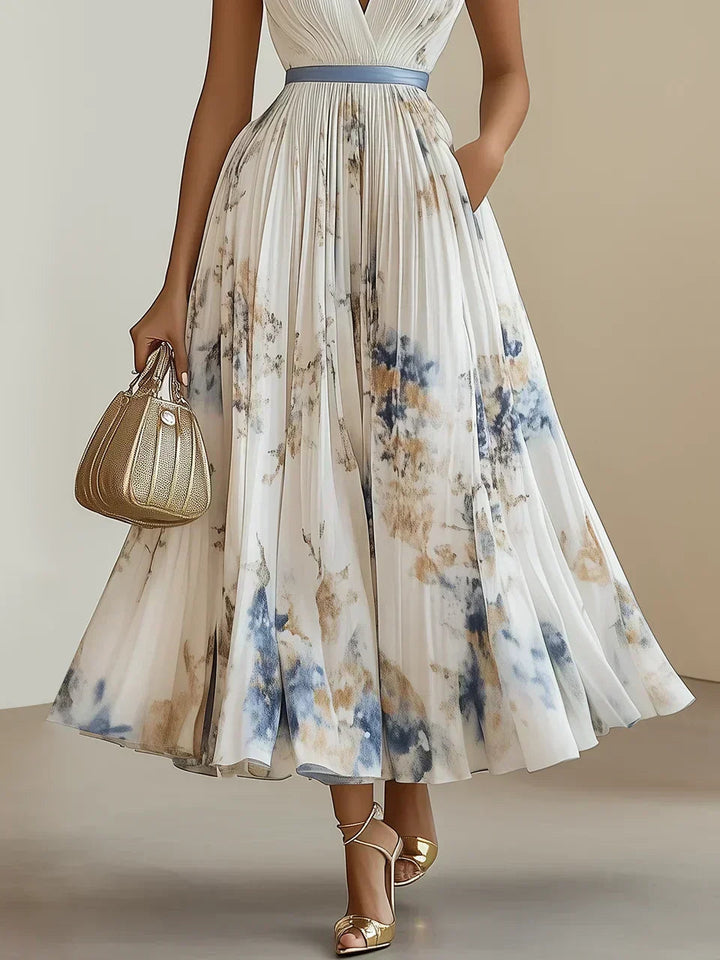 Luna Belle | Elegantes Wickeldesign Frühlingskleid Damen 2