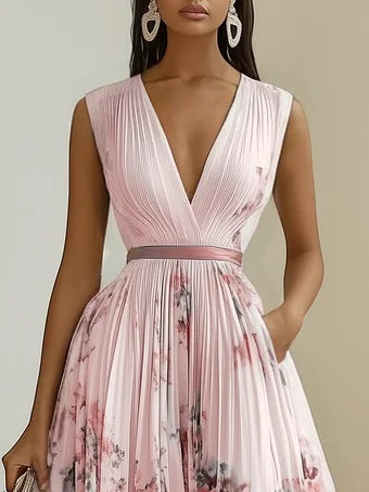 Luna Belle | Elegantes Wickeldesign Frühlingskleid Damen 3
