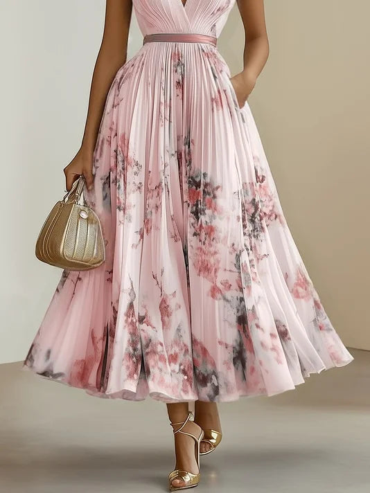 Luna Belle | Elegantes Wickeldesign Frühlingskleid Damen 4