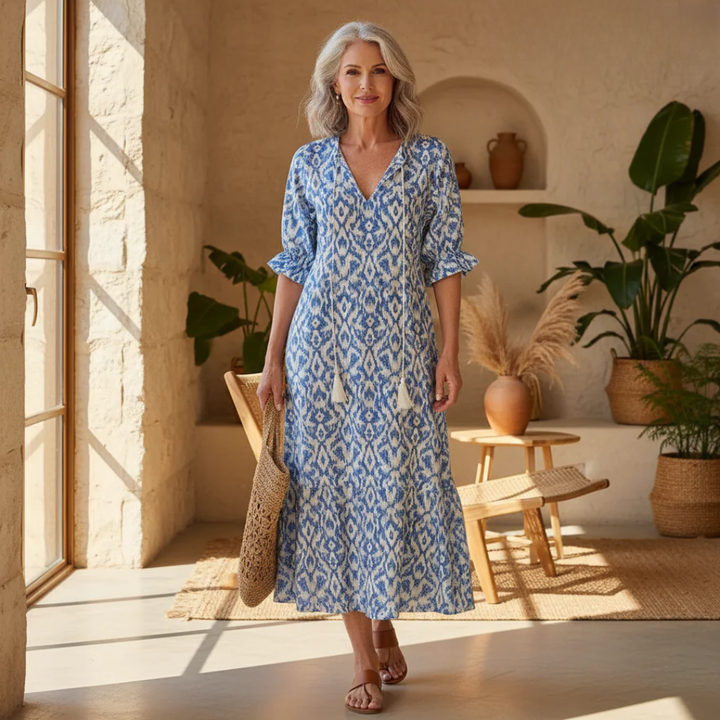 Luna | Boho-Maxikleid mit Print 1
