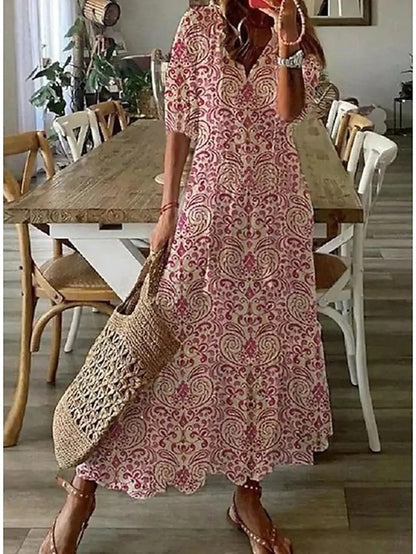 Luna | Boho-Maxikleid mit Print 4