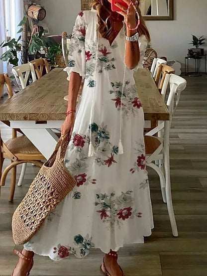 Luna | Boho-Maxikleid mit Print 6