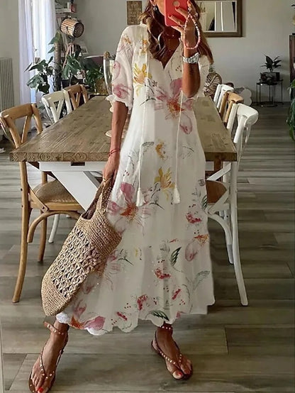 Luna | Boho-Maxikleid mit Print 8