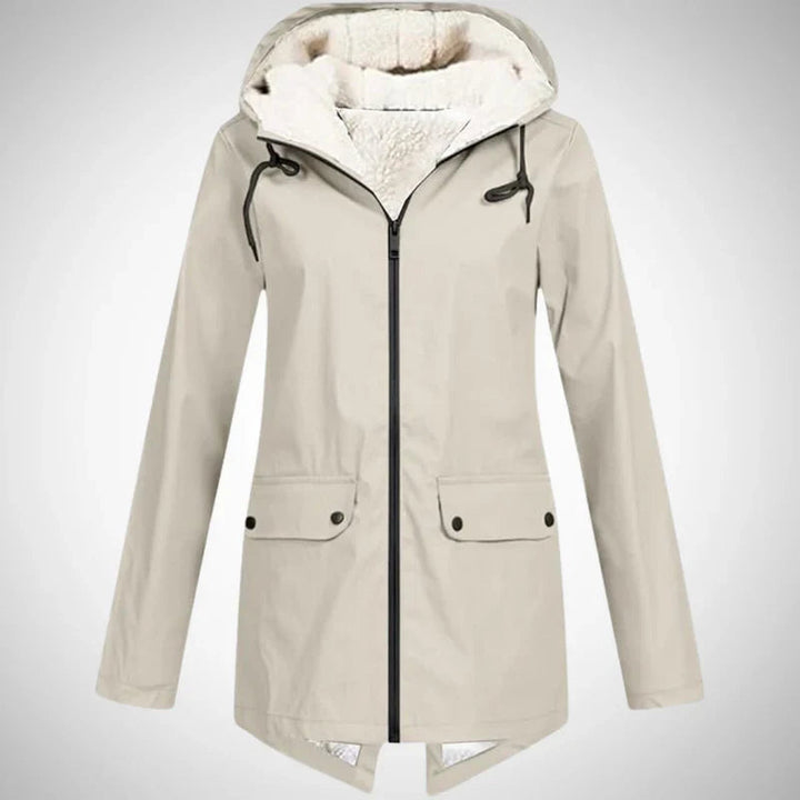 Luna | Damen Regenjacke – Wasserabweisend, Fleece-Futter & Stylisch 0