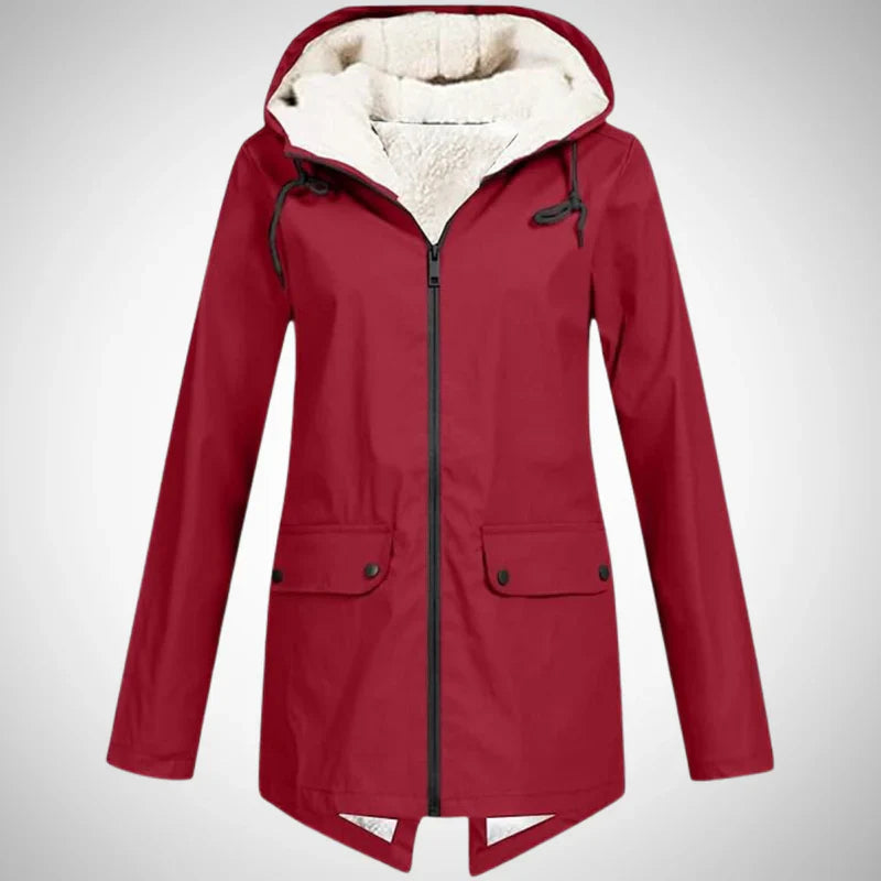 Luna | Damen Regenjacke – Wasserabweisend, Fleece-Futter & Stylisch 1