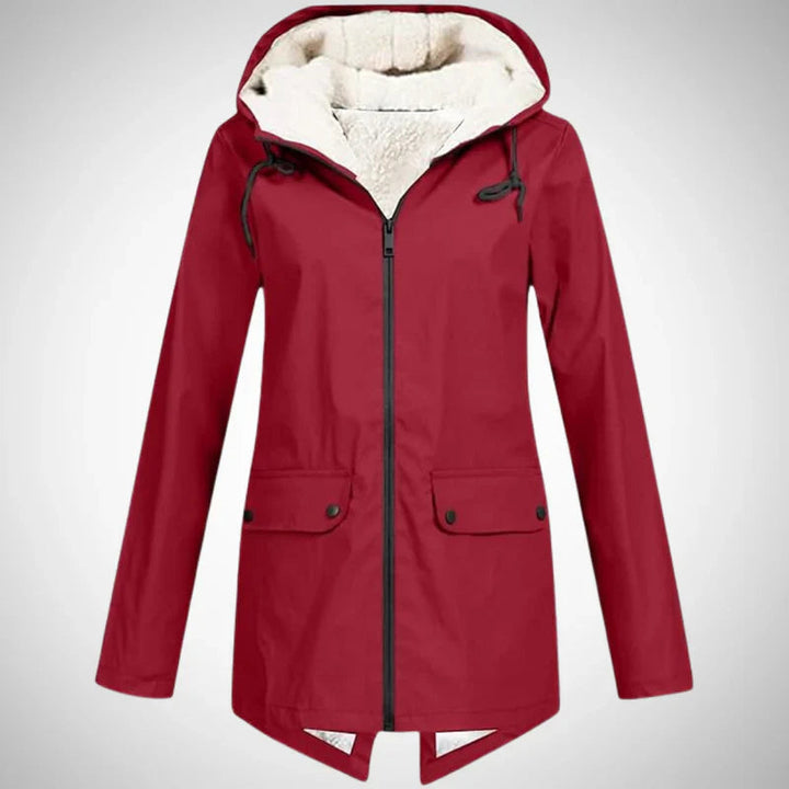 Luna | Damen Regenjacke – Wasserabweisend, Fleece-Futter & Stylisch 1
